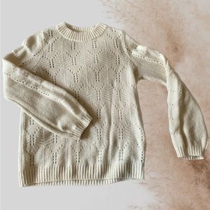 Gap - White Balloon Sleeve Sweater